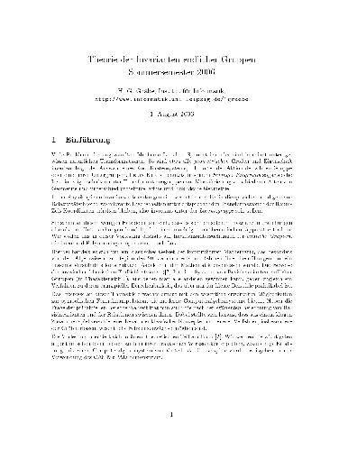 Theorie der Invarianten endlicher Gruppen 001