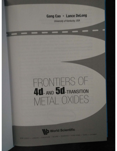 Frontiers of 4d- and 5d-Transition Metal Oxides