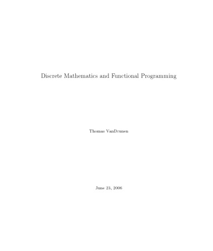 Discrete Mathematics and Functional Programming