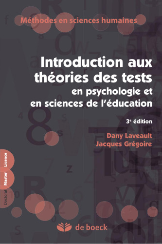 Introduction aux théories des tests en psychologie et sciences de l’éducation