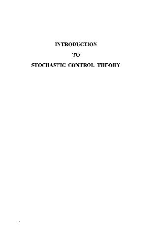 lntroduction To Stochastic Control Theory