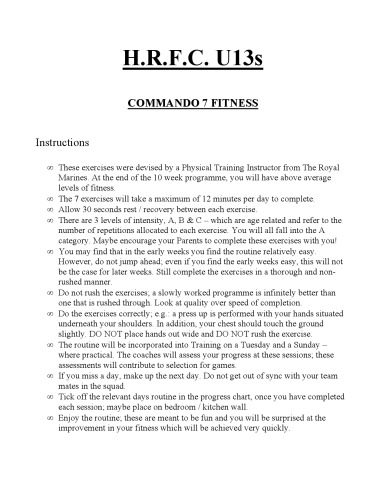 Royal Marine Commando 7 Exercises