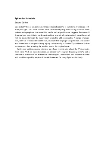 Python for Scientists