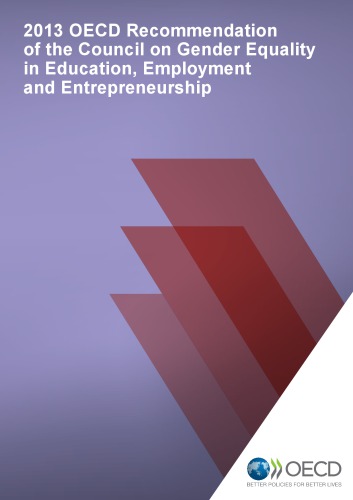 2013 OECD Recommendation of the Council on Gender Equality in Education, Employment and Entrepreneurship