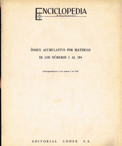 Enciclopedia Estudiantil Índices