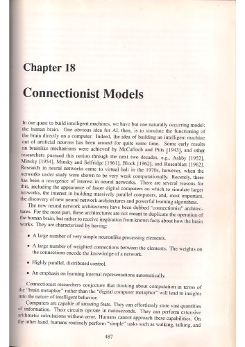 Artificial Intelligence (Only Chapter 18)