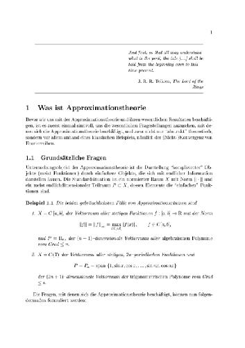 Approximationstheorie 001