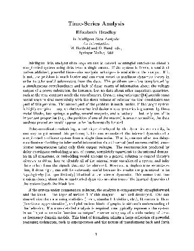 Time-Series Analysis