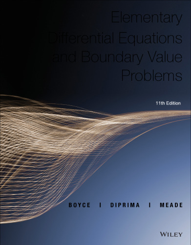Elementary Differential Equations and Boundary Value Problems