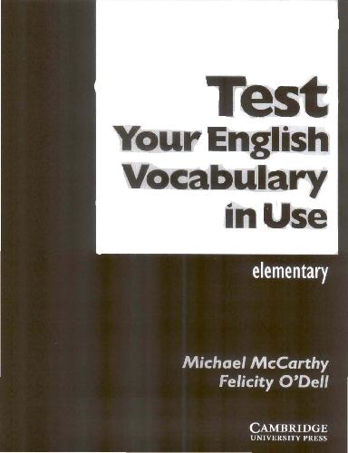 Test Your English Vocabulary in Use: Elementary