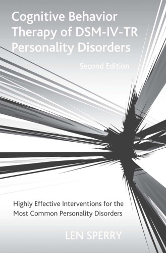 Cognitive Behavior Therapy of DSM-IV-TR Personality Disorders