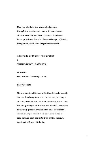 History Of Indian Philosophy