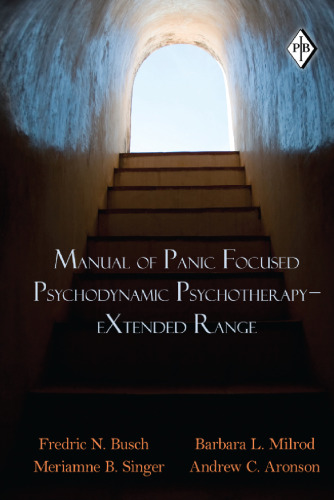 Manual of Panic Focused Psychodynamic Psychotherapy – eXtended Range