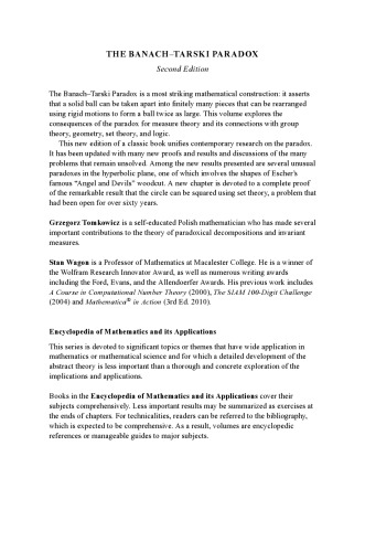 The Banach-Tarski Paradox