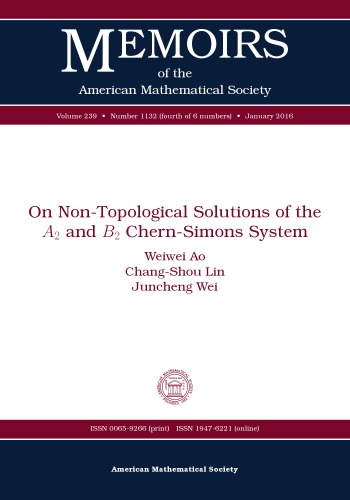 On non-topological solutions of the A2 and B2 Chern-Simons system