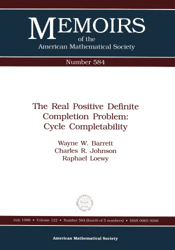 The Real Positive Definite Completion Problem: Cycle Completability