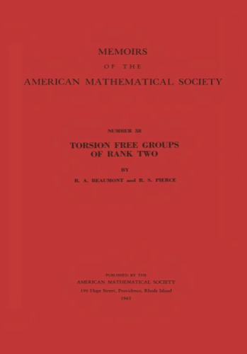 Torsion Free Groups of Rank Two