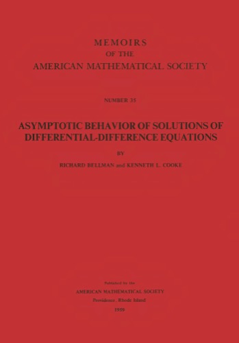 Asymptotic Behavior of Solutions of Differential Difference Equations