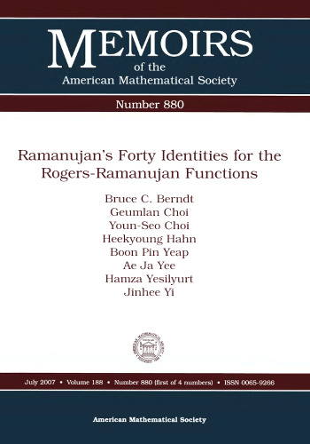 Ramanujan’s Forty Identities for the Rogers-ramanujan Functions