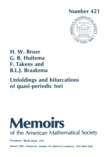 Unfoldings and Bifurcations of Quasi-Periodic Tori