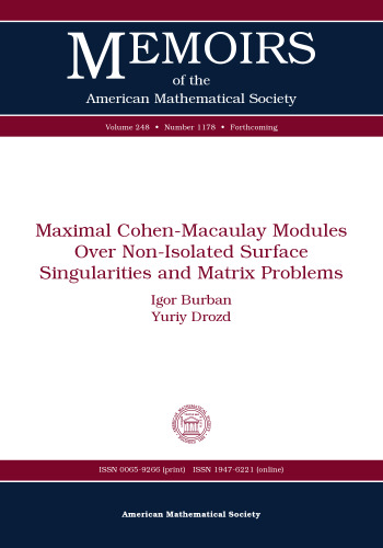 Maximal Cohen-macaulay Modules over Non-isolated Surface Singularities and Matrix Problems
