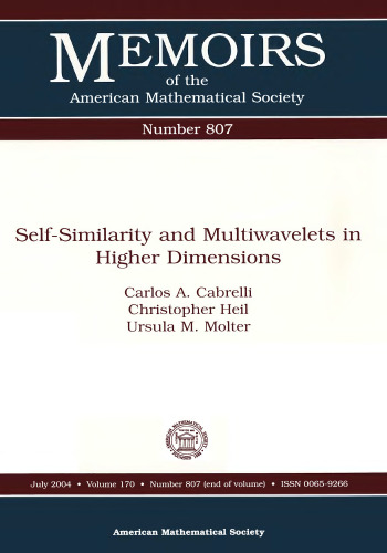 Self-similarity and Multiwavelets in Higher Dimensions
