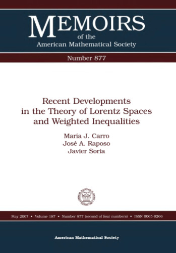 Recent Developments in the Theory of Lorentz Spaces and Weighted Inequalities