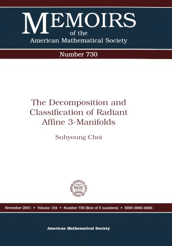 The Decomposition and Classification of Radiant Affine 3-Manifolds