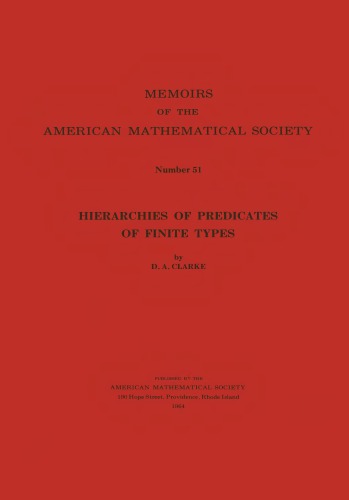 Hierarchies of predicates of finite types