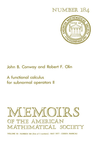 Functional Calculus for Subnormal Operators II
