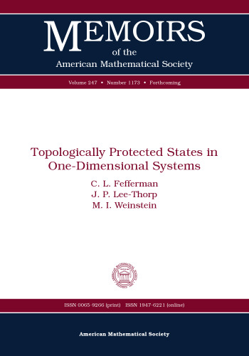 Topologically Protected States in One-dimensional Systems