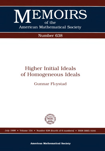 Higher Initial Ideals of Homogeneous Ideals