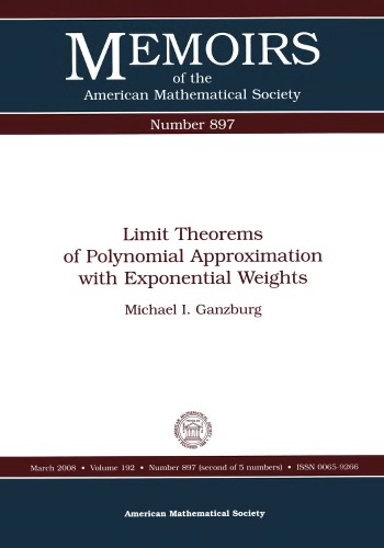 Limit theorems of polynomial approximation with exponential weights