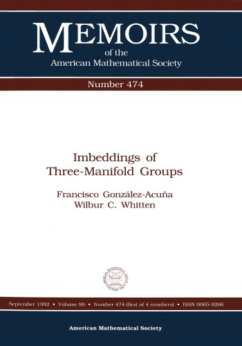 Imbeddings of Three-Manifold Groups