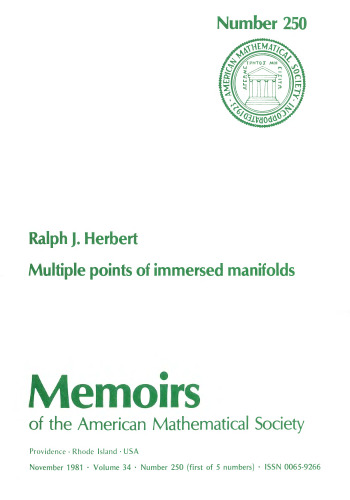 Multiple Points of Immersed Manifolds