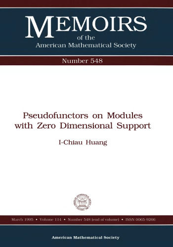 Pseudofunctors on Modules With Zero Dimensional Support