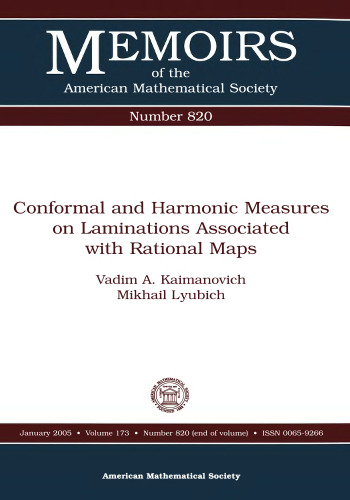 Conformal and Harmonic Measures on Laminations Associated with Rational Maps