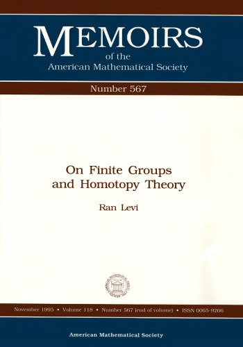 On Finite Groups and Homotopy Theory
