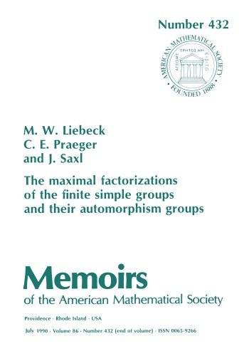 Maximal Factorizations of the Finite Simple Groups and Their Automorphism Groups