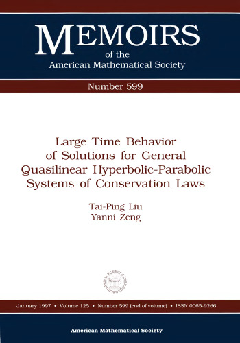 Large Time Behavior of Solutions for General Quasilinear Hyperbolic-Parabolic Systems of Conservation Laws