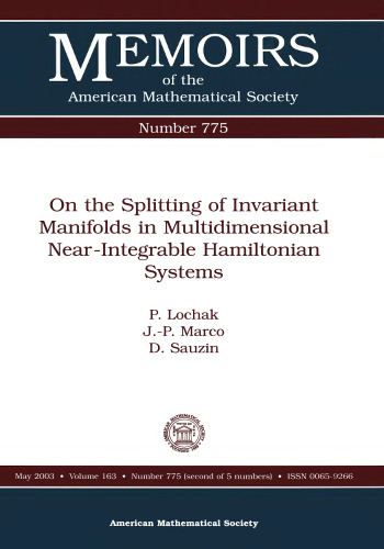 On the Splitting of Invariant Manifolds in Multidimensional Near-Integrable Hamiltonian Systems
