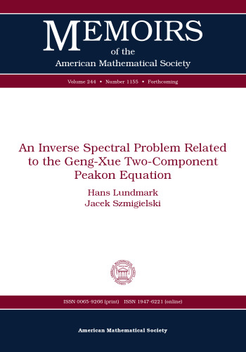 An Inverse Spectral Problem Related to the Geng-xXe Two-Component Peakon Equation