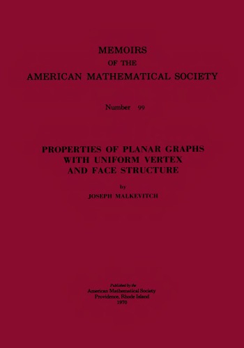 Properties of Planar Graphs With Uniform Vertex & Face Structure