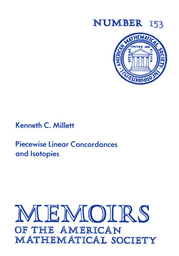 Piecewise Linear Concordances and Isotopies