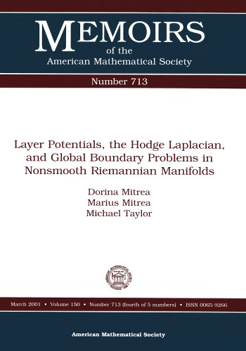 Layer Potentials, the Hodge Laplacian, and Global Boundary Problems in Nonsmooth Reimannian Manifolds