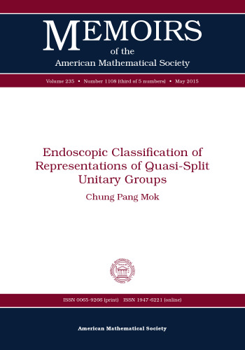 Endoscopic Classification of Representations of Quasi-split Unitary Groups