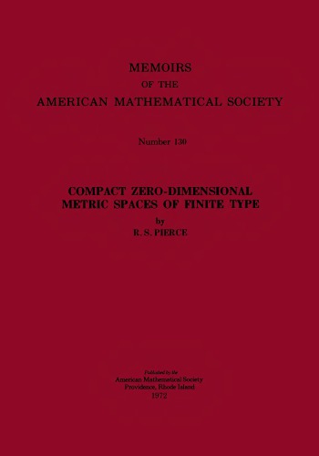 Compact Zero-Dimensional Metric Spaces of Finite Type