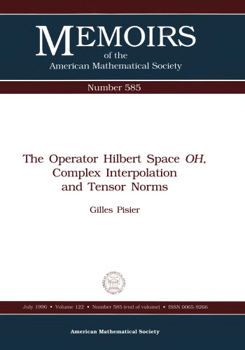 The Operator Hilbert Space OH, Complex Interpolation and Tensor Norms