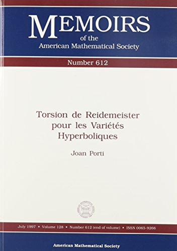 Torsion De Reidemeister Pour Les Varietes Hyperboliques