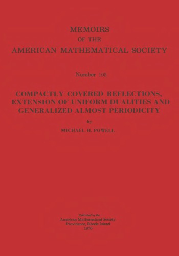 Compactly Covered Reflections: Extension of Uniform Dualities and Generalized Almost Periodically